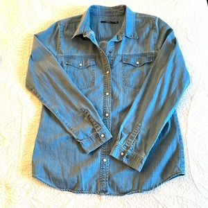 J Brand Denim Western Shirt Large